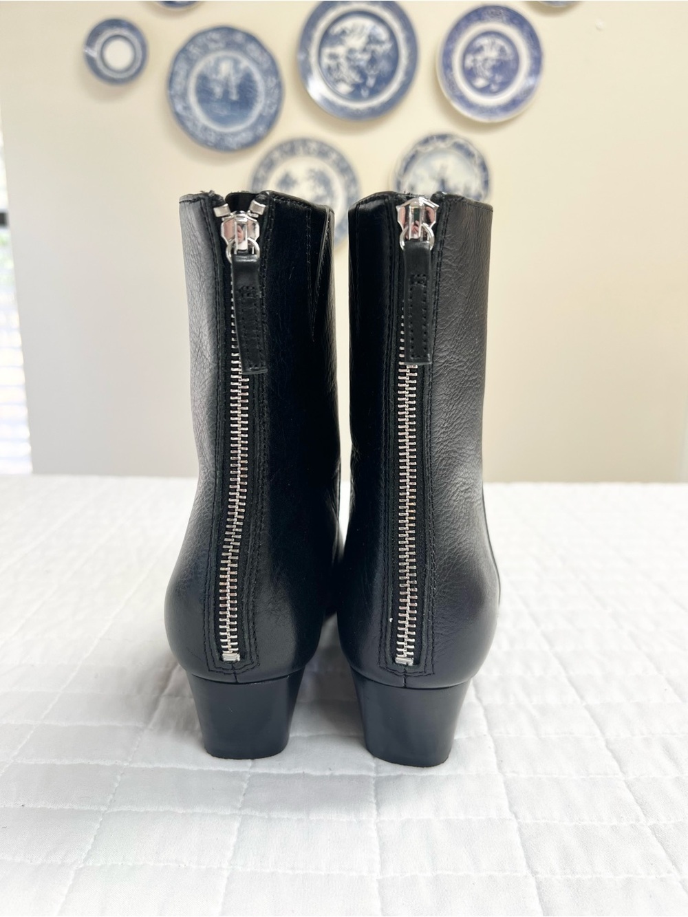 Madewell The Lexie Ankle Boot in True Black Leather Size 8.5 - Picture 6 of 11